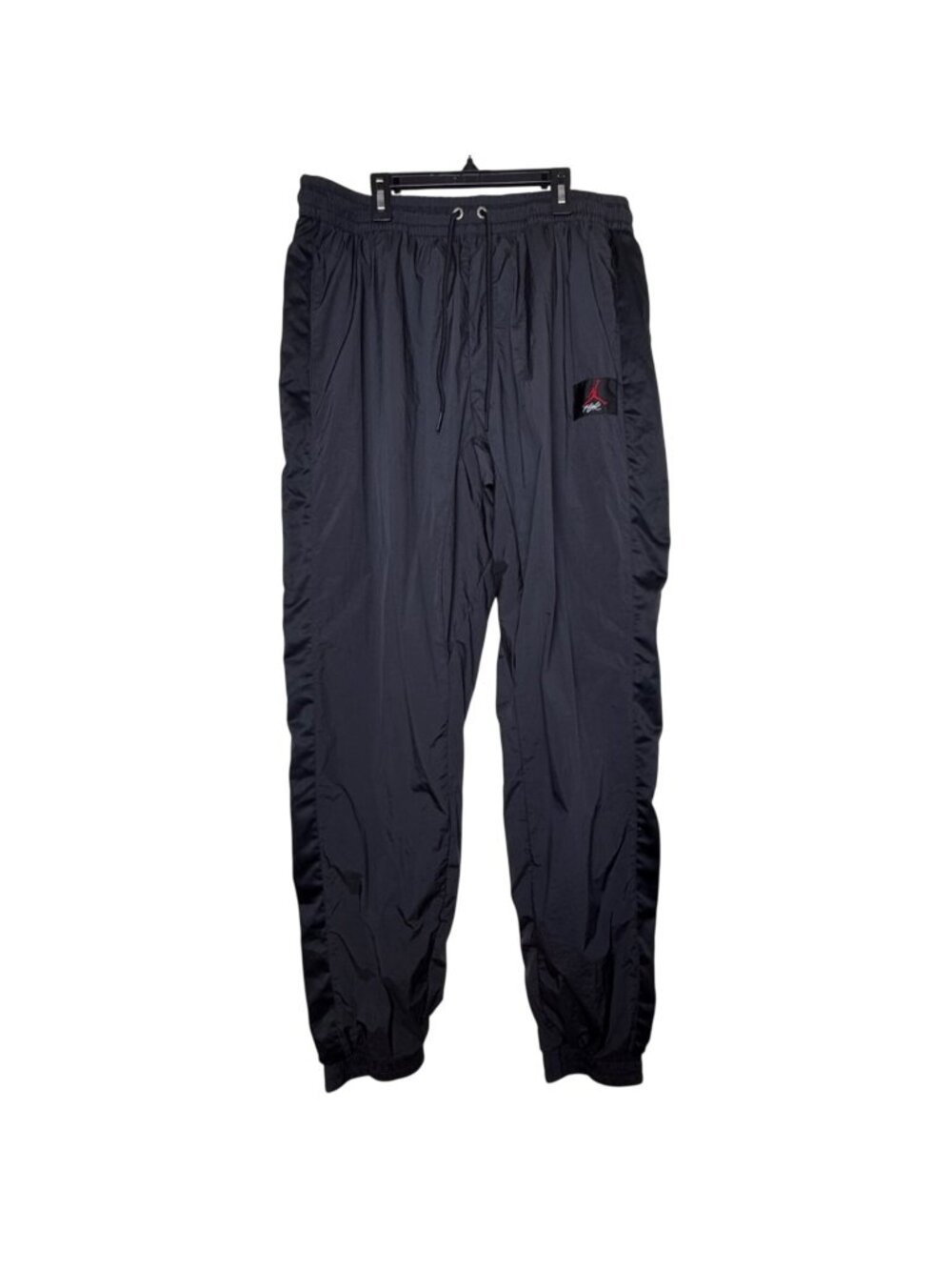 Nike Air Jordan Mens Black Windbreaker Jogger Style Nylon Pants Sz XL